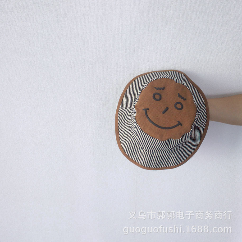 Venta al por mayor Sombrero de pescador de expresión divertida de algodón