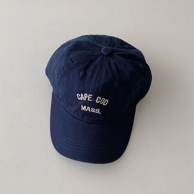 Gorra de béisbol de algodón puro con sombrilla y protector solar para niños al por mayor