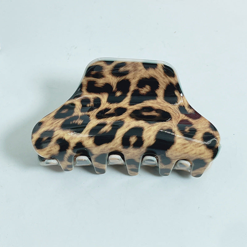 Wholesale Leopard Print Acrylic Hair Clips