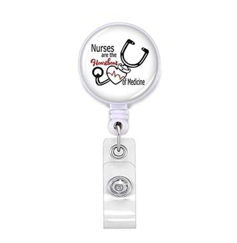Llavero retráctil de enfermera de tubo de aguja de estetoscopio ABS al por mayor