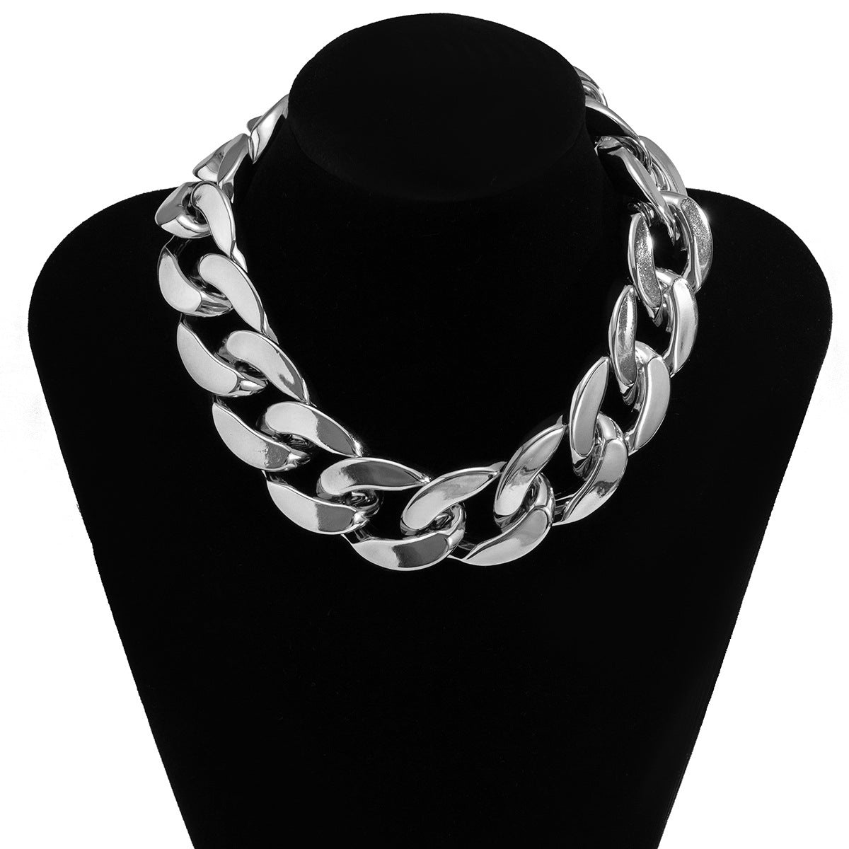 Wholesale Jewelry Aluminum Trendy Stitching Simple Necklace