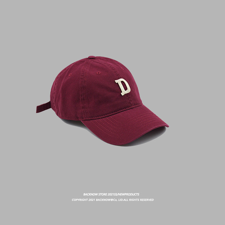 Wholesale Letter D Embroidery Cotton Baseball Cap