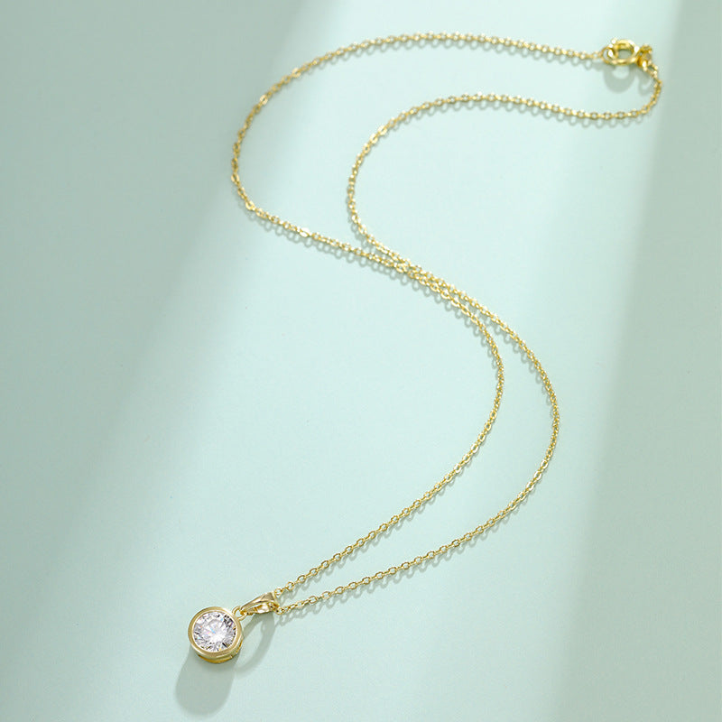 Wholesale Gold Plated Cubic Zirconia Alloy Necklace