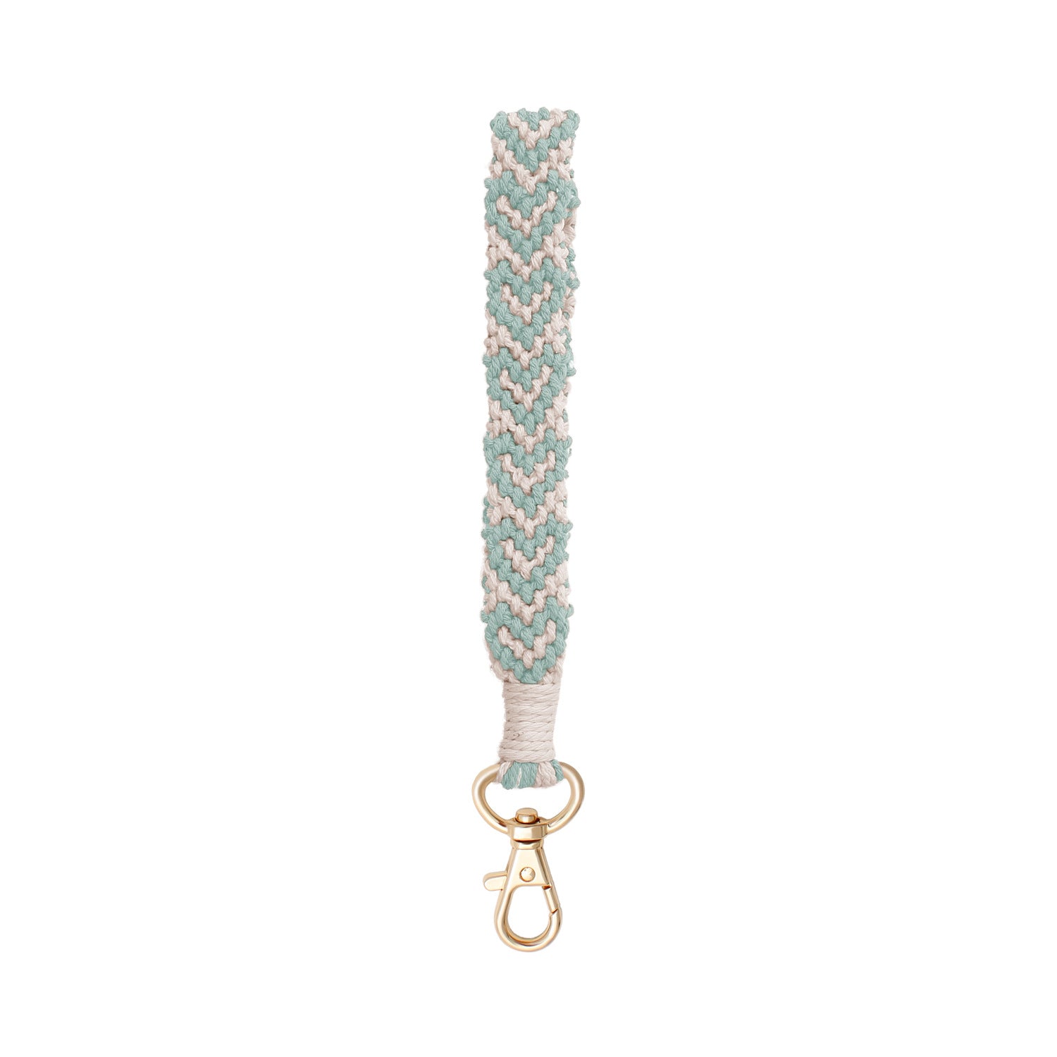 Wholesale Heart Shape Love Handwoven Cotton Rope Wrist Keychain Zinc Alloy Valentine's Day