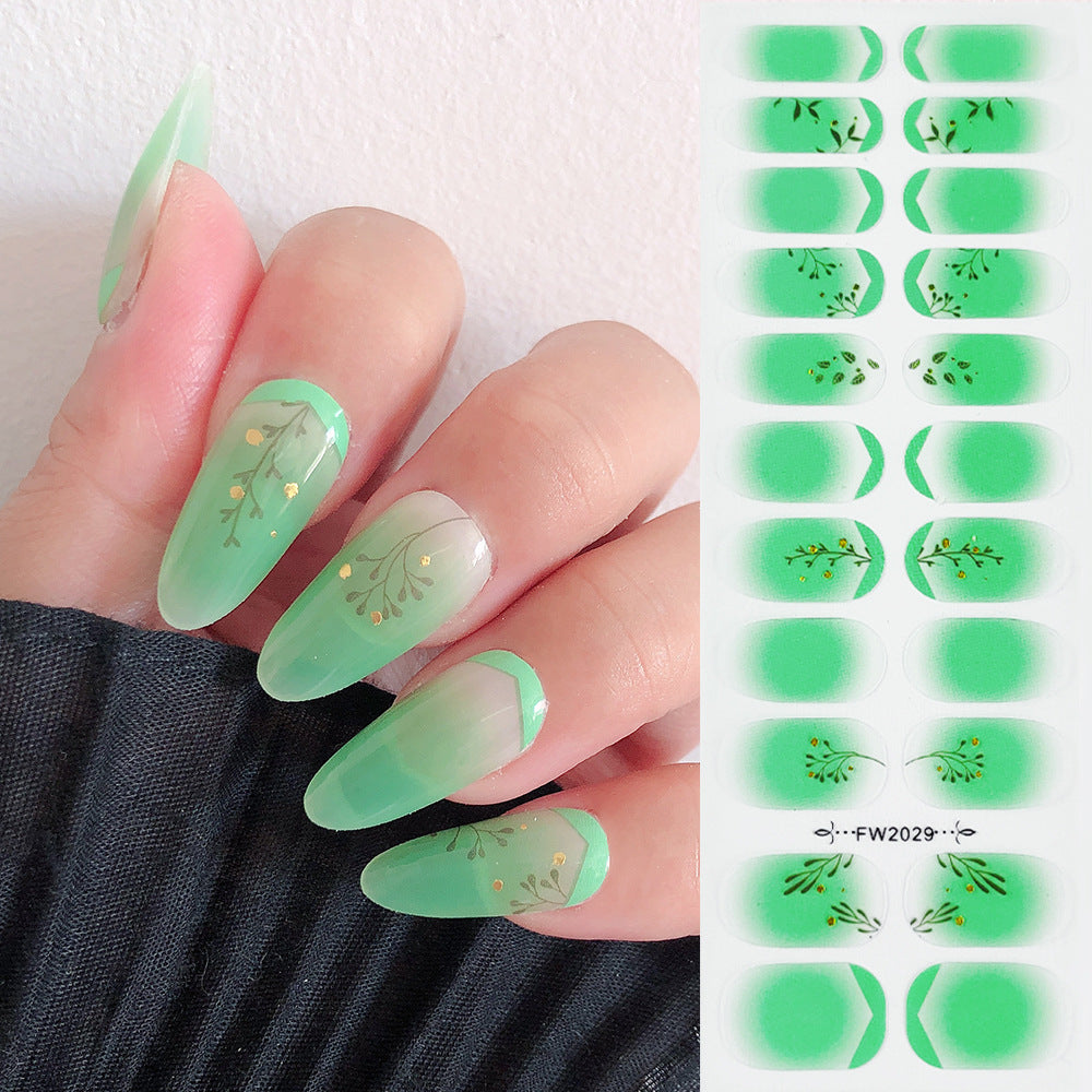 Wholesale Plastic Rainbow Flower Nail Art Stickers