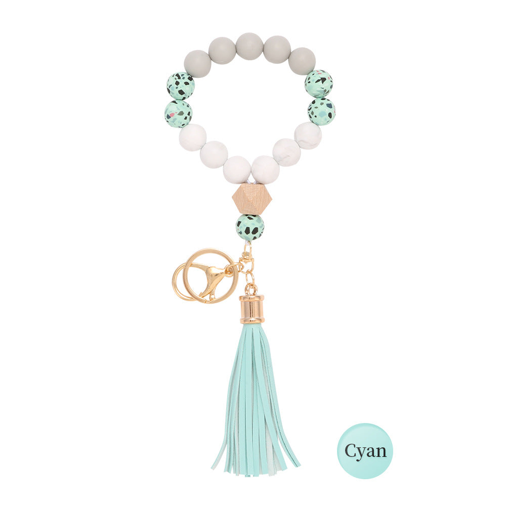 Llavero De Muñeca De Cuentas De Silicona al por mayor