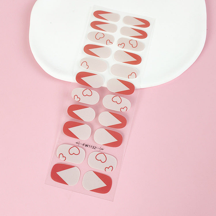 Wholesale Plastic Heart Nail Art Stickers
