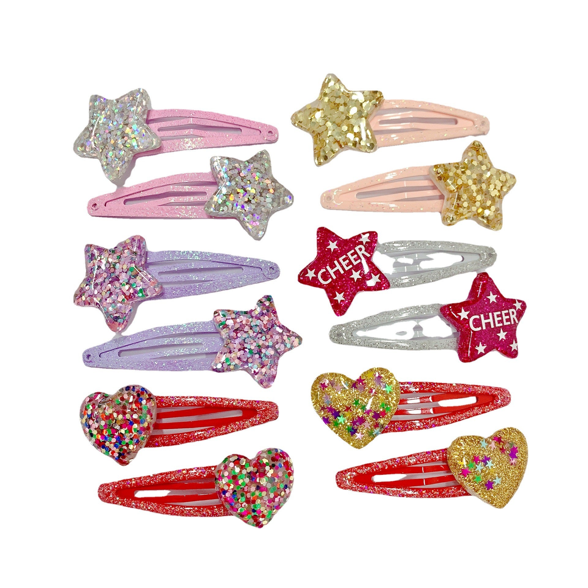 Wholesale 5cm Sequin Hair Clip Kids Gift Set