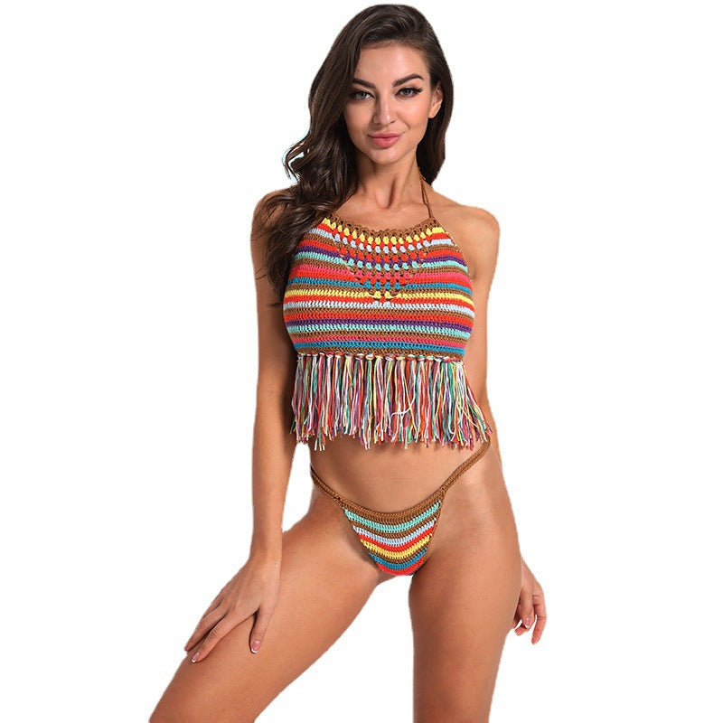 Wholesale Handmade Crochet Bikini Polyester Swimwear