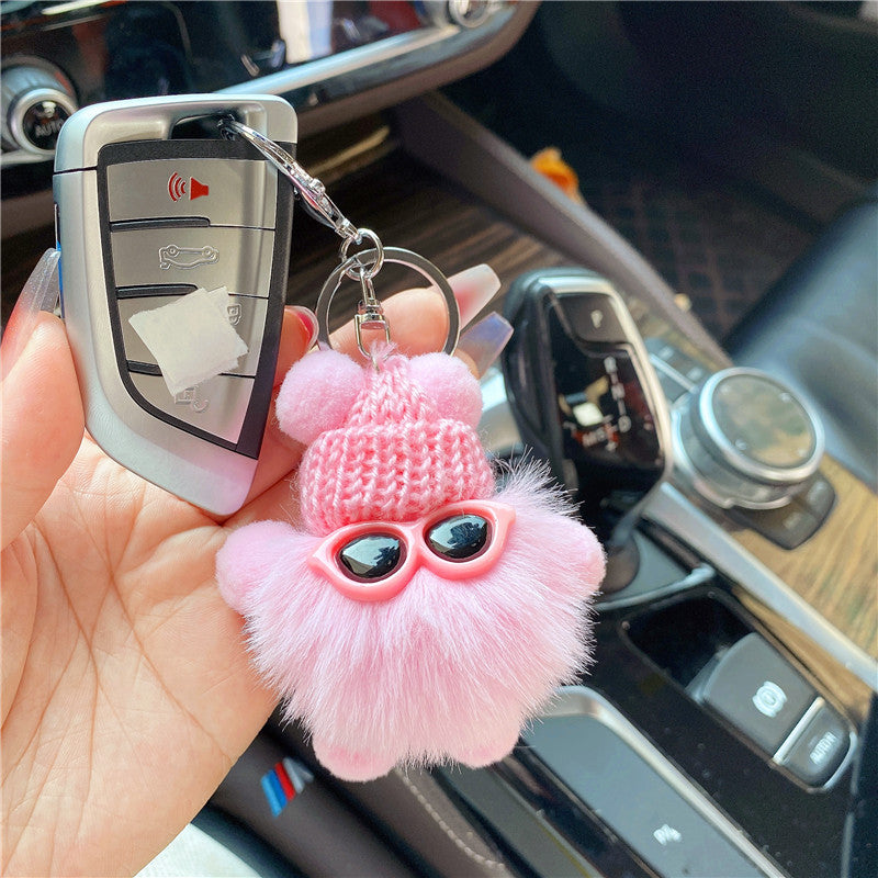 Wholesale Fur Ball Doll Keychain