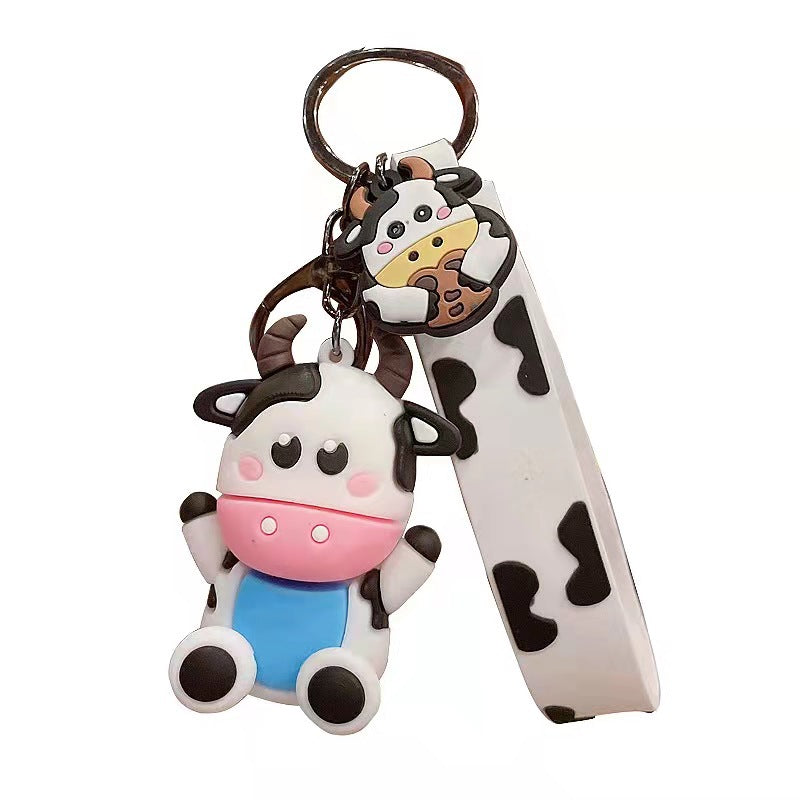 Wholesale Silicone Cow Cute Keychain
