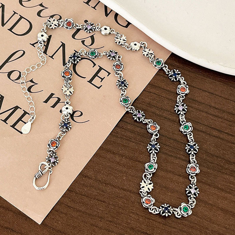 Wholesale Copper Camellia Necklace