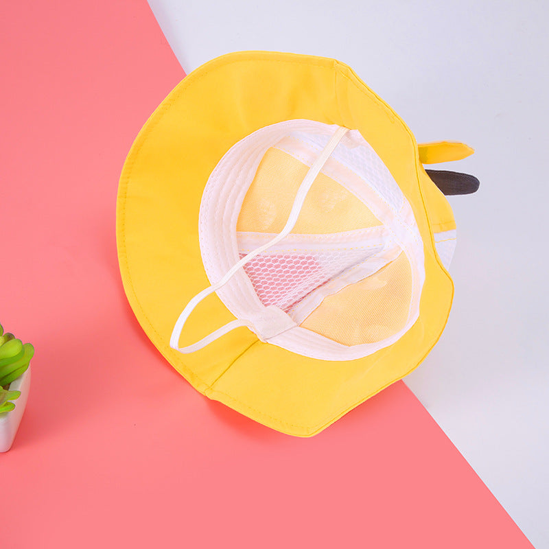 Sombrero de pescador para niños de algodón lindo al por mayor pequeña vaca