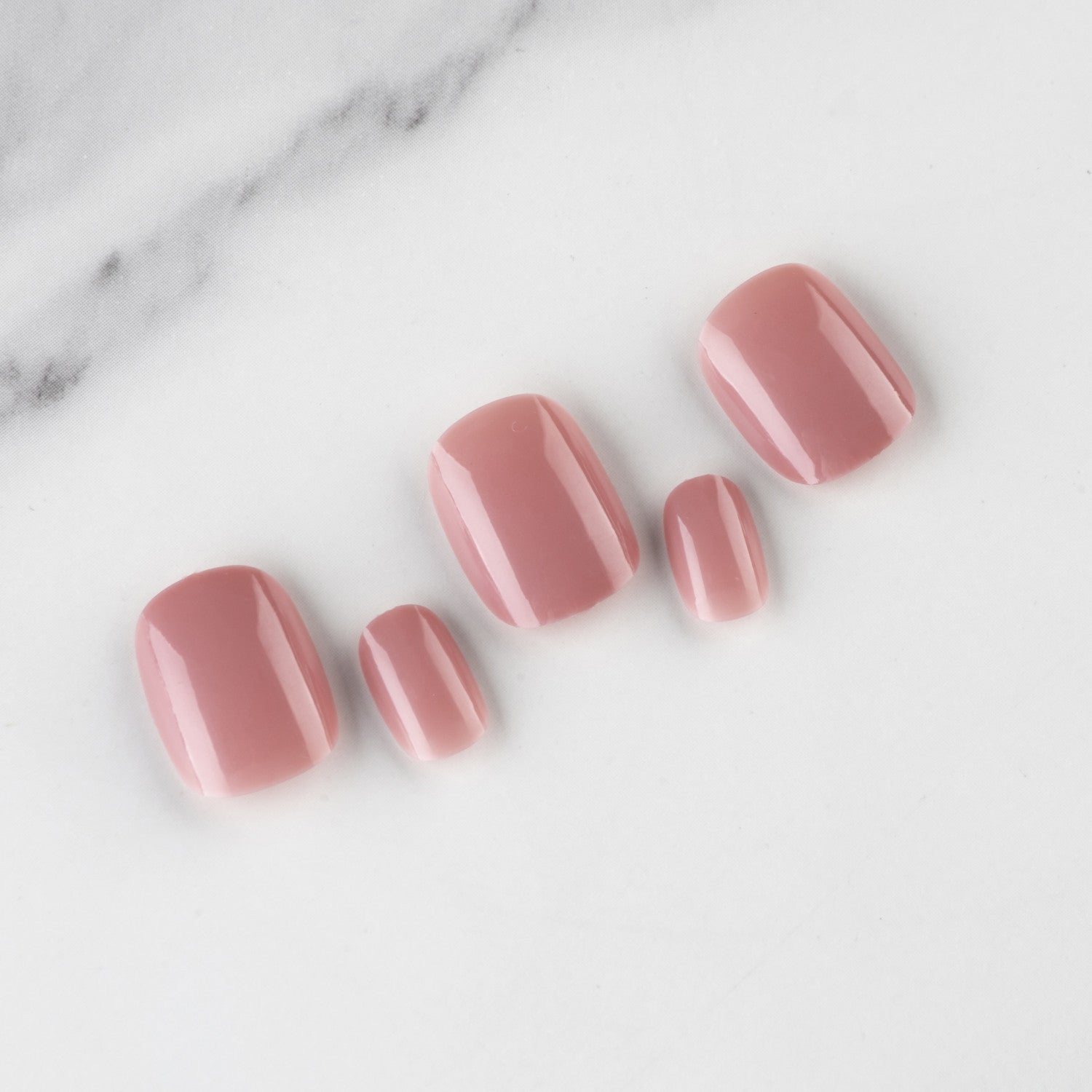 Wholesale Short Glossy Plastic Nail Stickers