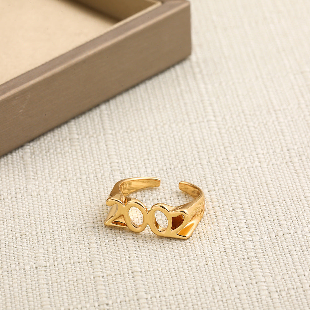 Wholesale Digital Year Alloy Rings