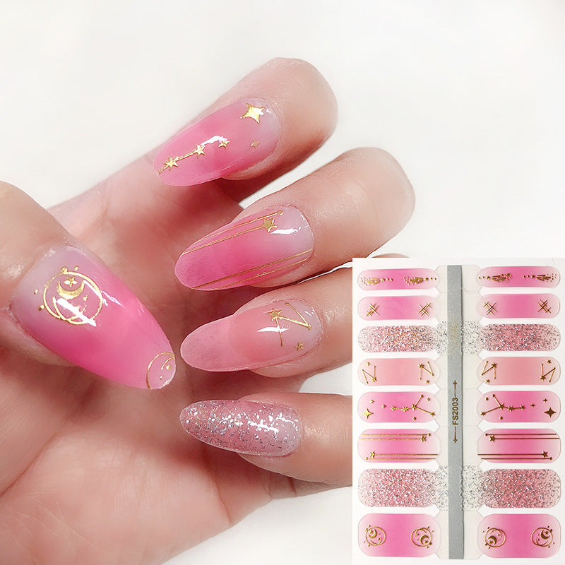 Pegatinas De Arte De Uñas Multicolor Degradado De Plástico Al Por Mayor