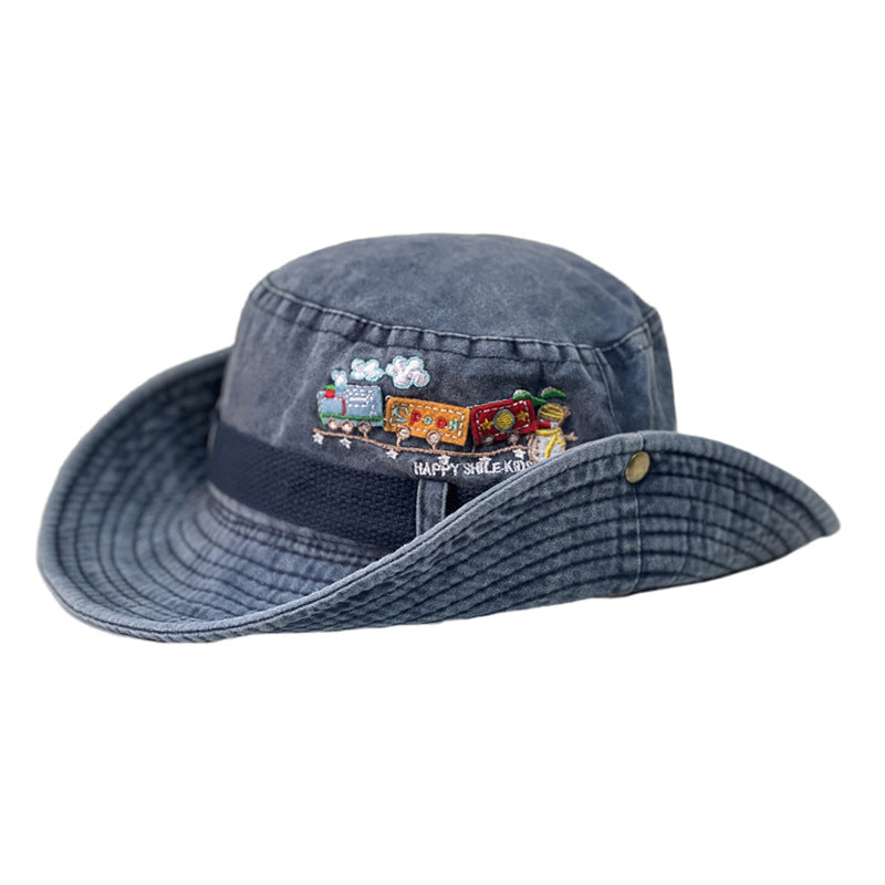 Wholesale Acrylic Embroidery Washed Distressed Cowboy Hat