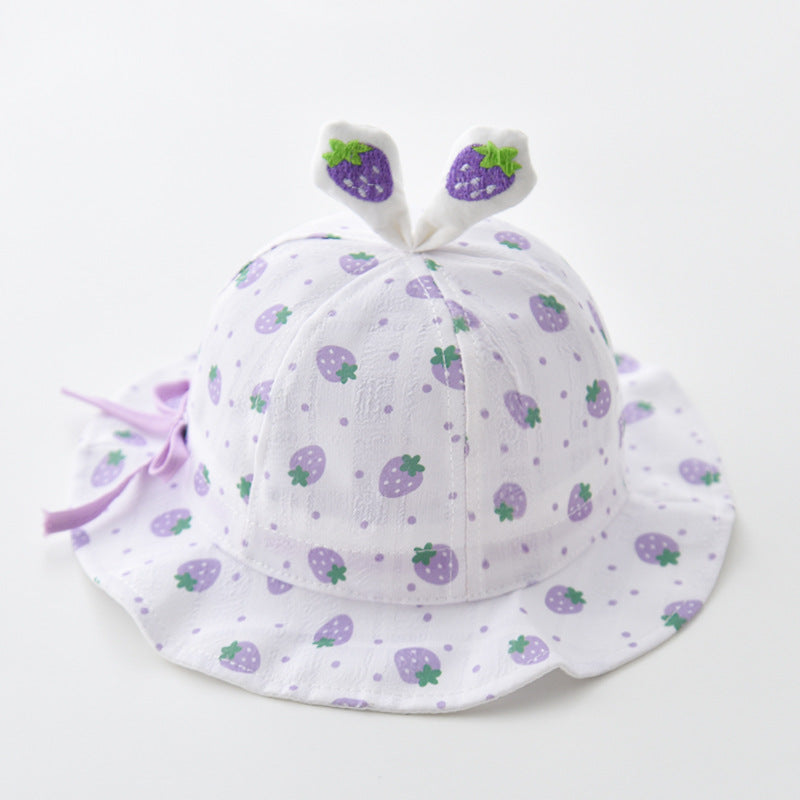 Wholesale Cotton Summer Thin Drawstring Adjustable Children's Fisherman Hat