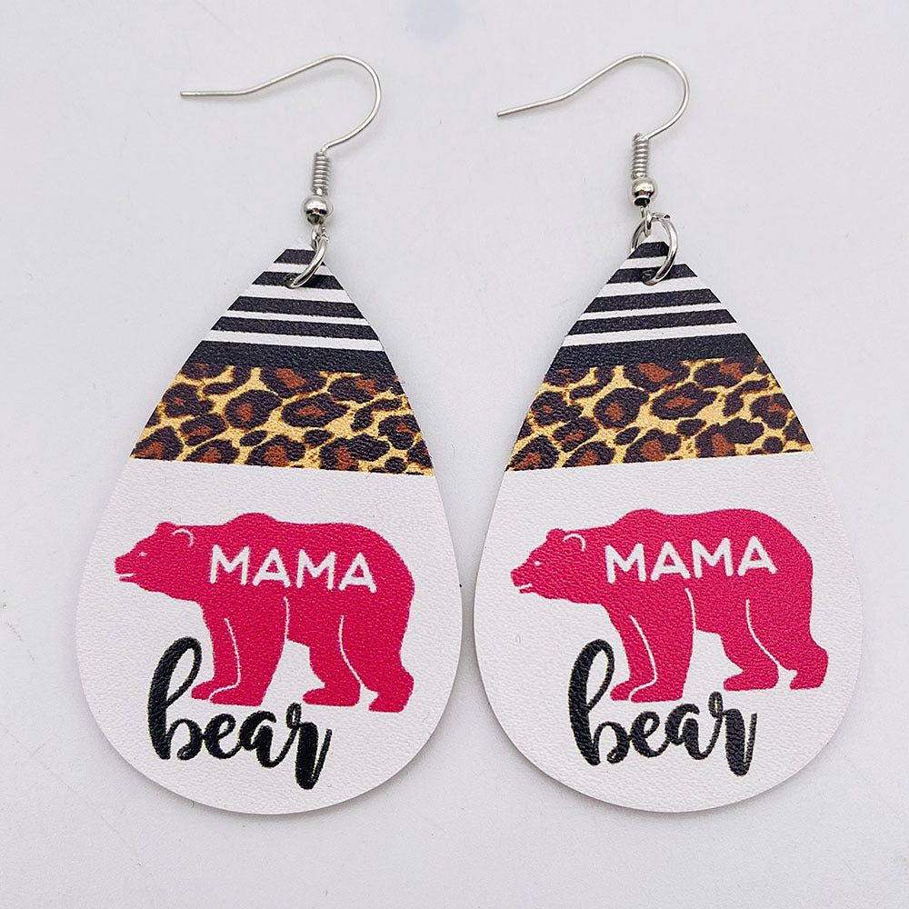 Aretes De Cuero Para El Día De La Madre al por mayor