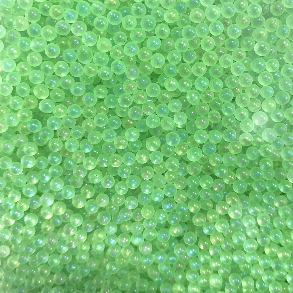 Venta al por mayor 500 g/paquete de perlas de vidrio llenas de color 1-3 MM