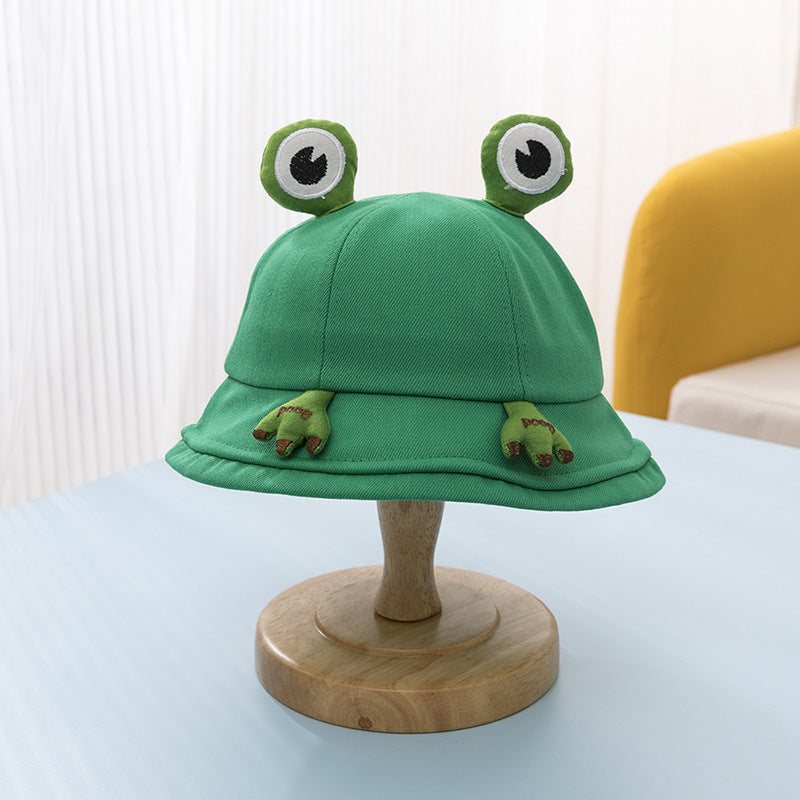 Venta al por mayor Algodón Little Frog Kids Bucket Hat