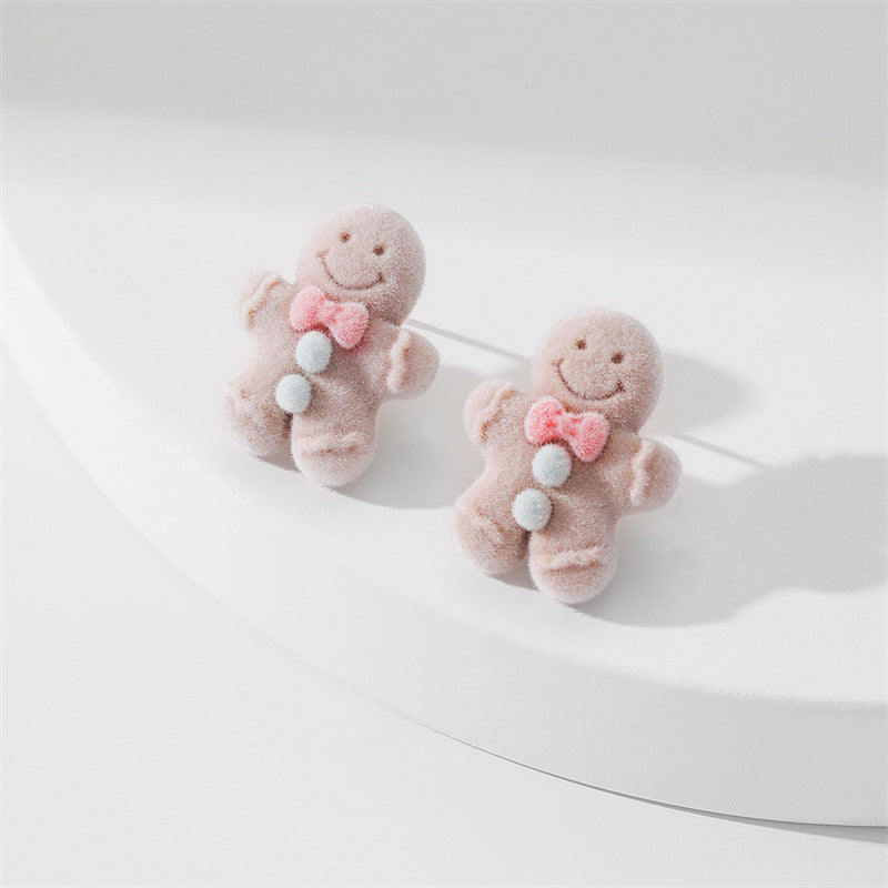 Wholesale Cute Animals Cartoon Flocking Earrings