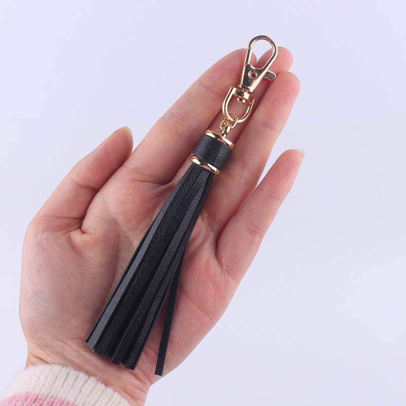 Wholesale Leather Tassel Accessory Keychain