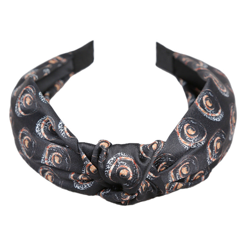 Diademas anudadas cruzadas de ala ancha de leopardo manchado al por mayor