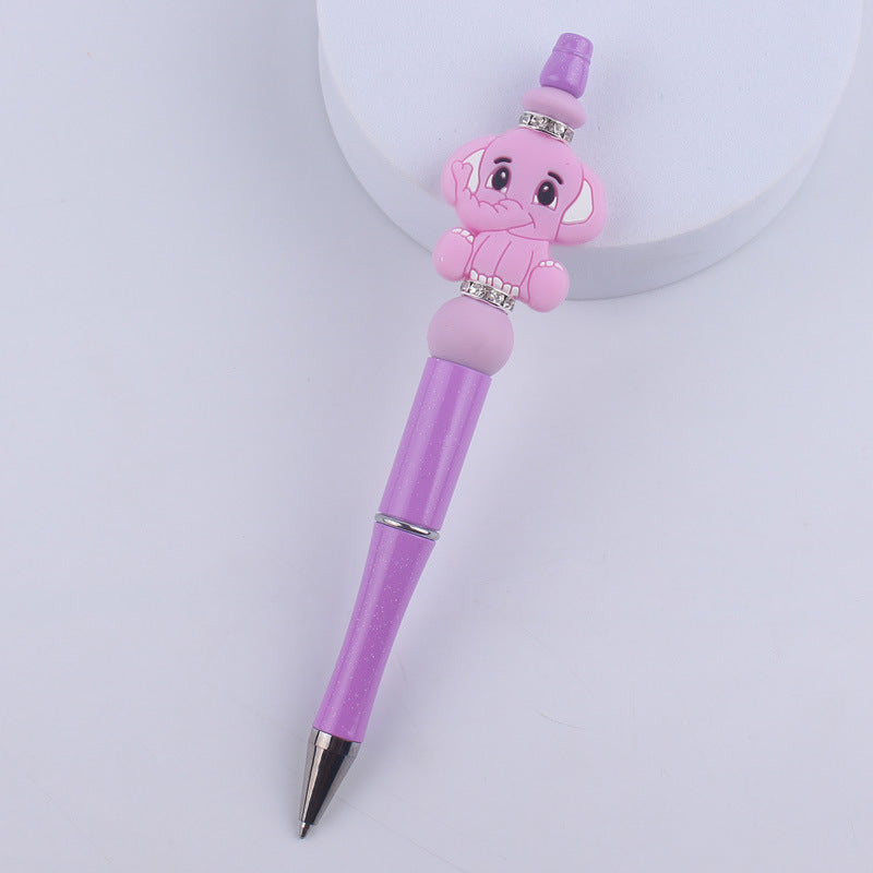 Wholesale Cartoon Animal Silicone Handmade Beadable Pens
