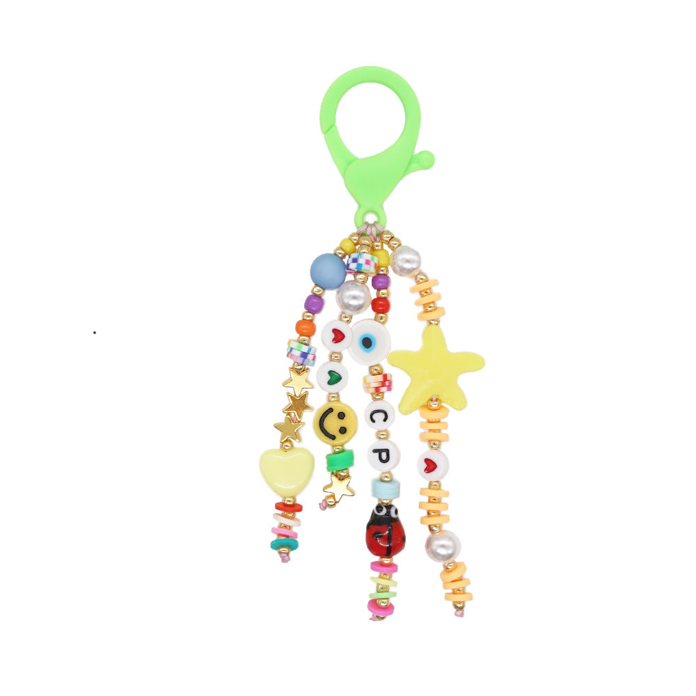 Wholesale Keychains Acrylic Anti-Lost Rice Beads