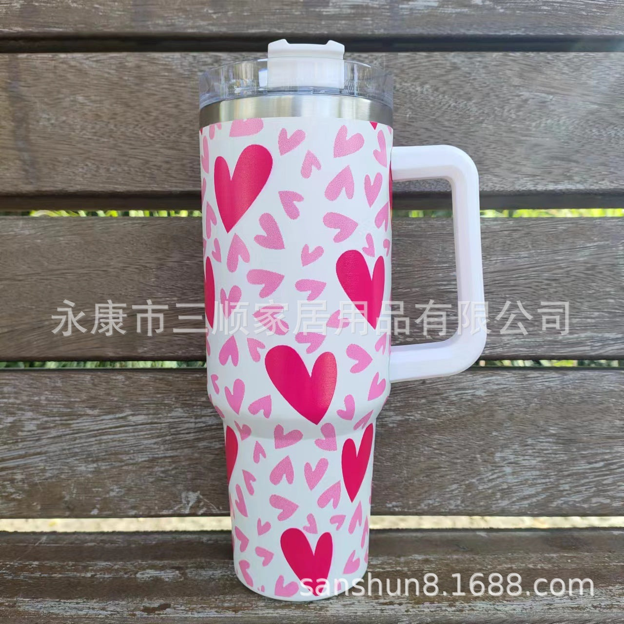 Wholesale Tumbler Double-layer Stainless Steel Valentine's Day Insulated Cup Ice Bullies Cup