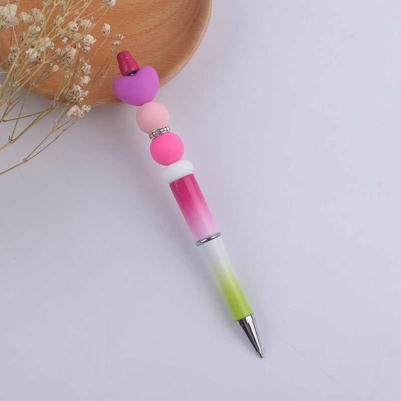 Wholesale Cartoon Love Silicone Handmade Bead Pen