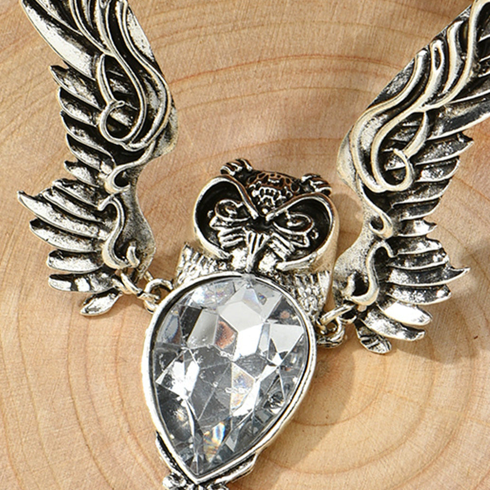 Wholesale Owl Pendant Alloy Necklace