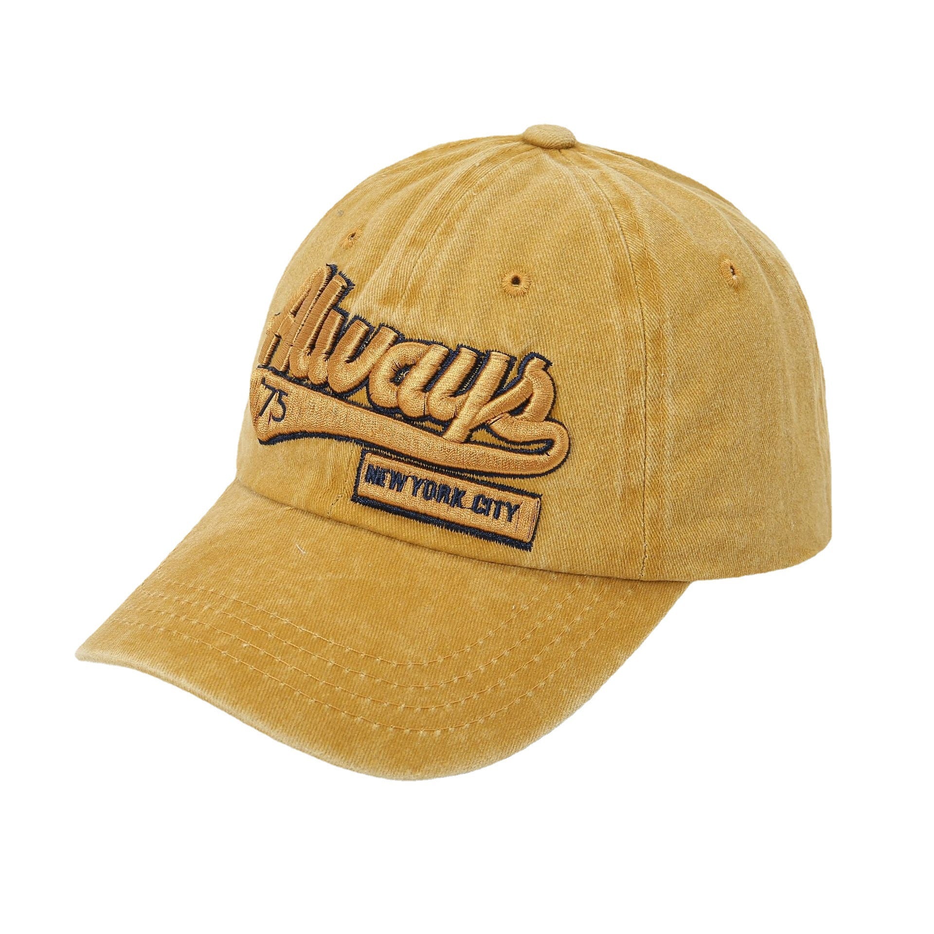 Wholesale Cotton Polyester Denim Letter Embroidery Cap