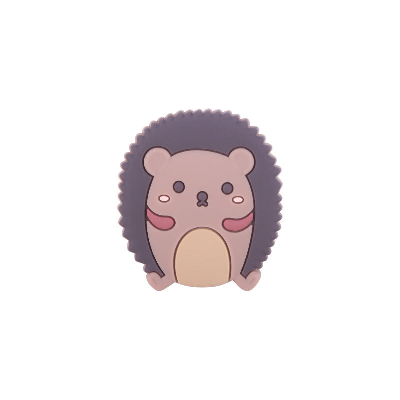 3pcs al por mayor de 30 × 34 mm Hedgehog Beads de silicona