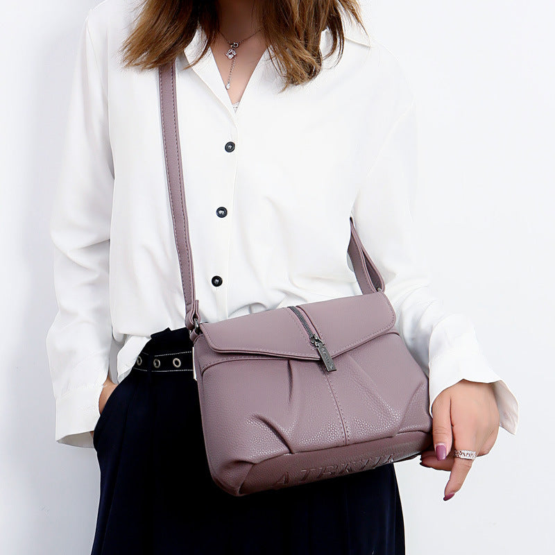 Wholesale PU Shoulder Soft Leather Bag for Women