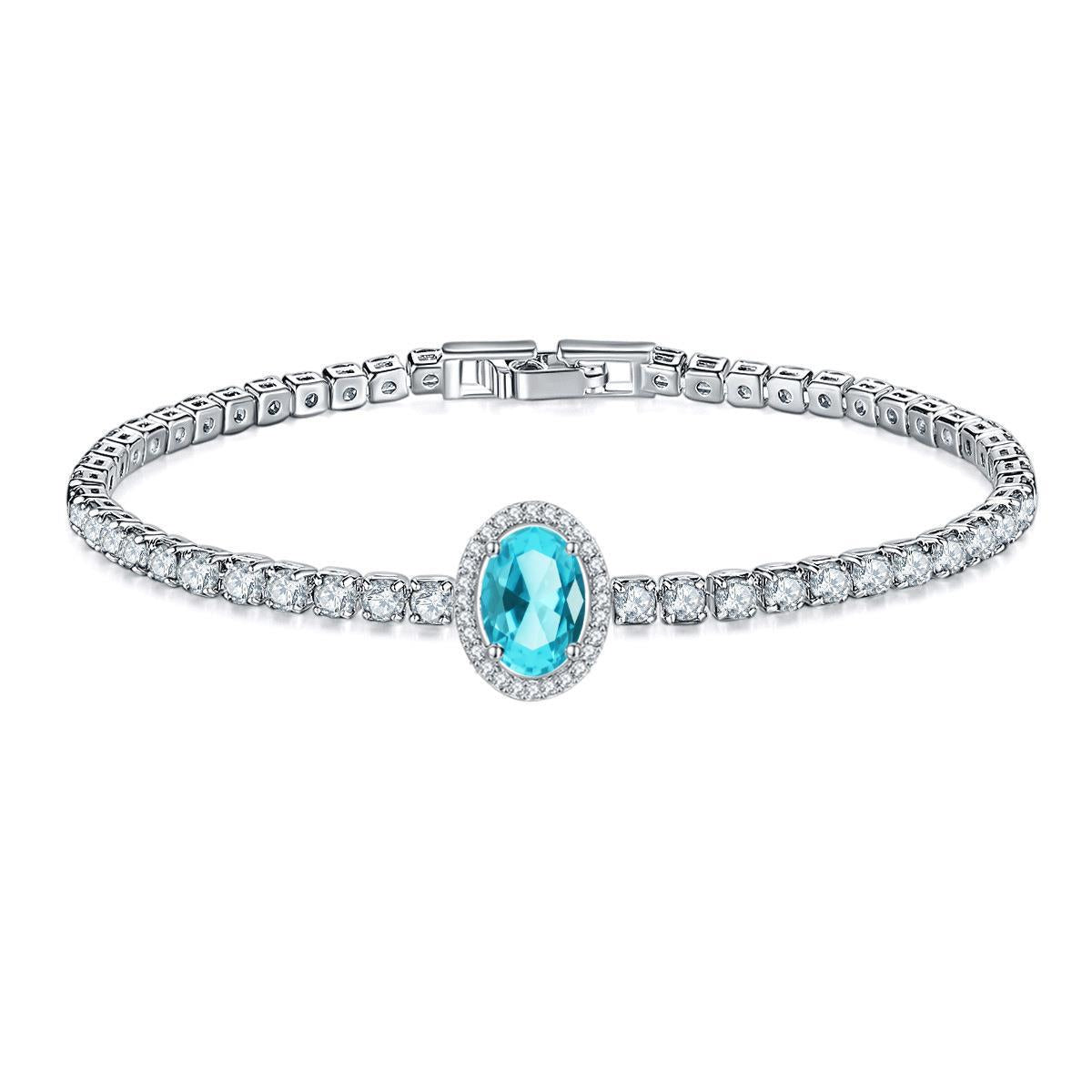 Pulsera de cobre con circonita micropavimentada con diamantes completos al por mayor