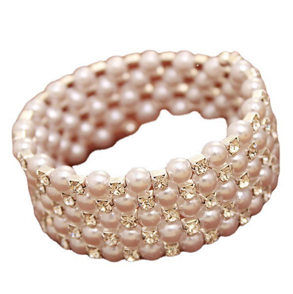 Wholesale Multilayer Winding Spiral Pearl Bracelet