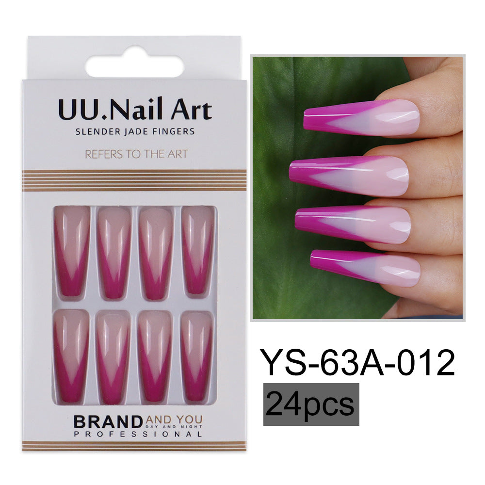 Parches de mejora de las uñas de estilo francés de plástico al por mayor