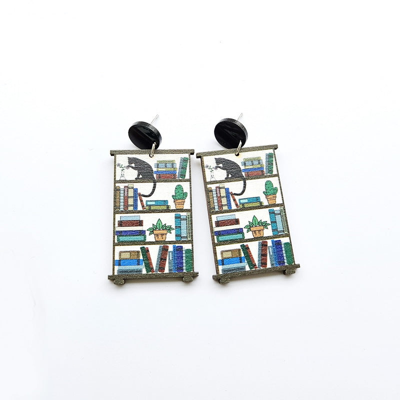 Pendientes de madera de la temporada de graduación de estantería de estabilización al por mayor