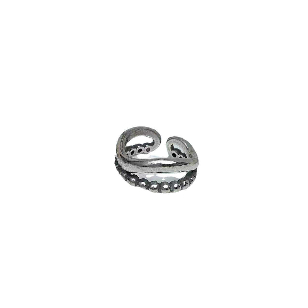 Wholesale Alloy Star Live Mouth Adjustable Ring