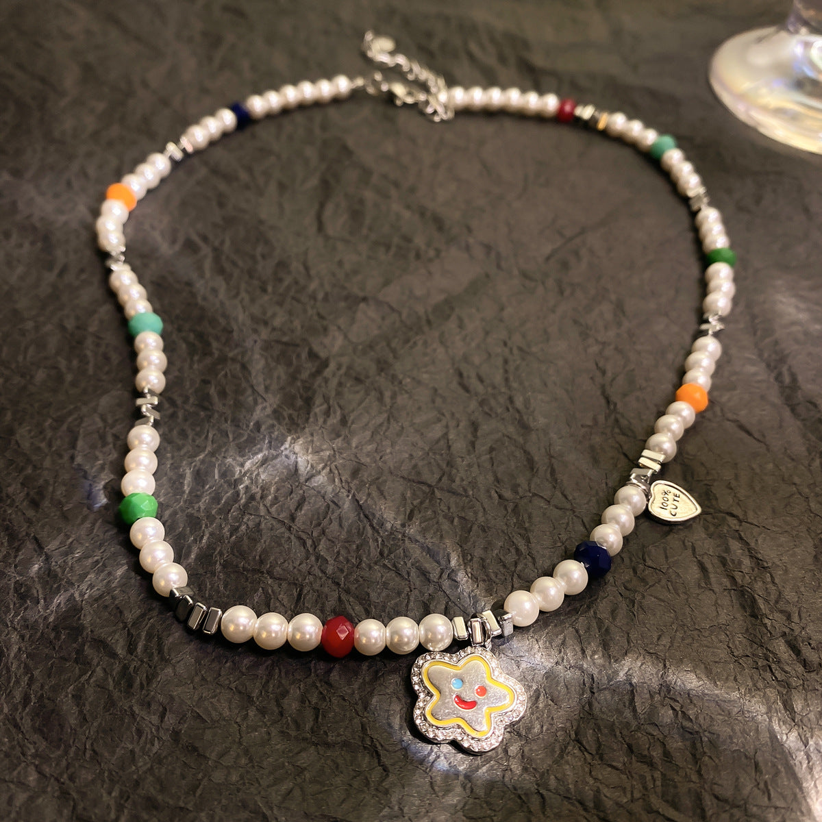 Wholesale Bronze Star Pearl Necklace