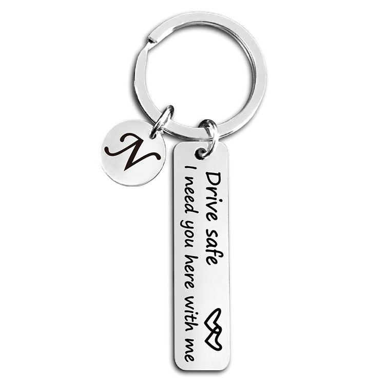 Wholesale Stainless Steel Love Driving Keychain