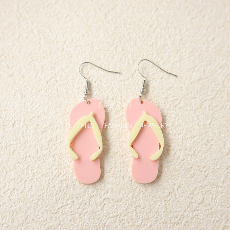 Wholesale Slippers Acrylic Earrings