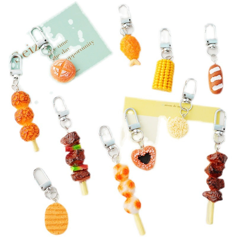 Wholesale Resin Imitation Food Toy Skewer Key Chain