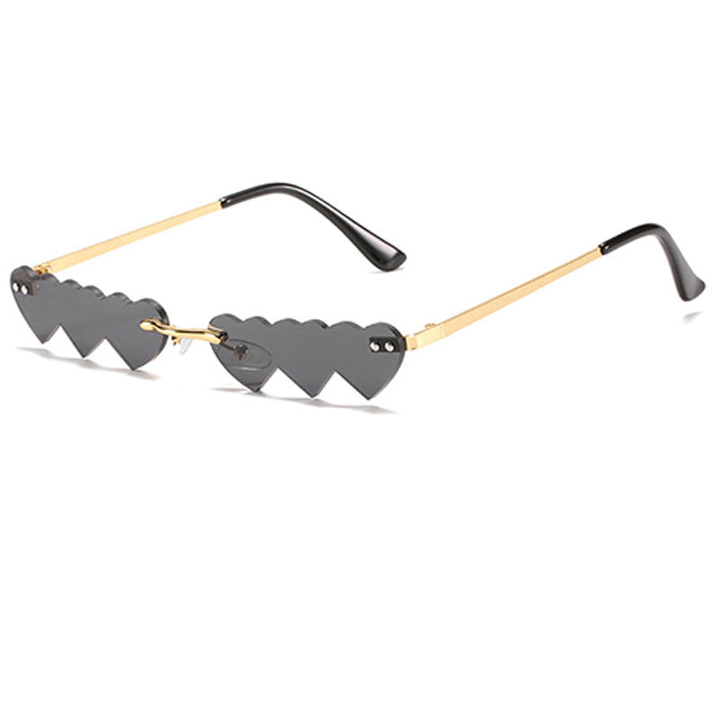 Wholesale Frameless Heart PC Sunglasses