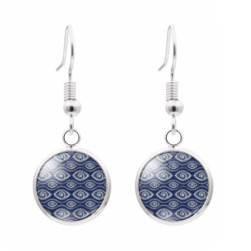 Pendientes al por mayor de metal de ojo malvado