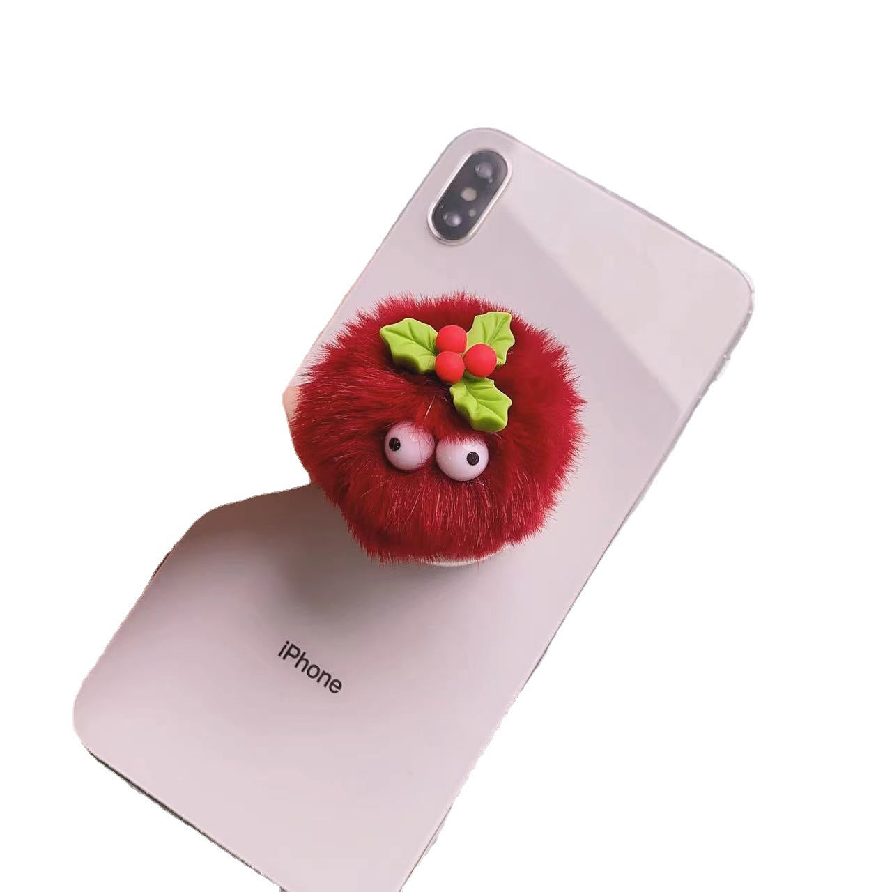 Tenedor del airbag del teléfono de la historieta de los ojos de la felpa al por mayor