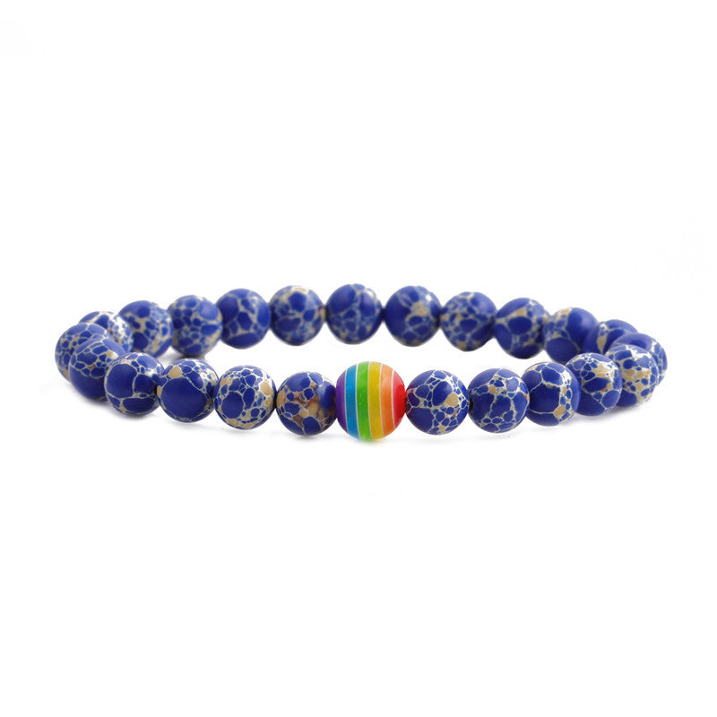 Wholesale Colorful Beaded Alloy Bracelet