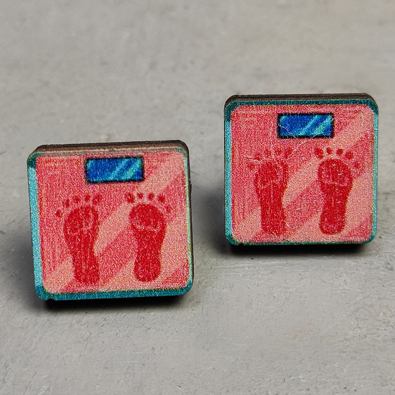 Mando de 2Pairs/Pack Pack Sports Leather Ear Studs